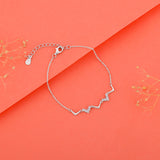 Women's Silver Meandering Bracelet