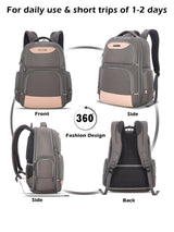 Unisex Pink Work Solid Laptop Backpack