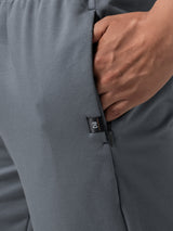 Men's Blue Casual Regular Fit Solid Trackpant