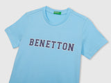 Boys Blue Casual Regular Fit Solid Half Sleeves Tshirt
