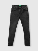 Mens Grey Casual Tapered Fit Jeans