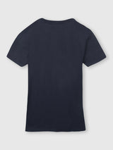 Mens Blue Casual Slim Fit Solid Half Sleeves Tshirt