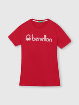 Mens Red Casual Slim Fit Solid Half Sleeves Tshirt