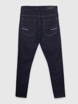 Mens Blue Casual Tapered Fit Jeans