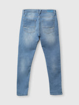 Mens Blue Casual Skinny Fit Jeans
