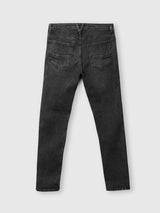 Mens Grey Casual Tapered Fit Jeans