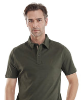 Men's Brown Casual Regular Fit Solid Half Sleeves Polo Tshirt