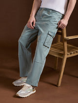 Men's Casual Straight Fit Solid Trouser