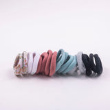 Women's Multicolor Casual Elastic Long Durable Rubber Band - 18 Pcs