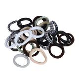 Women's Multicolor Casual Elastic Rubber Band - 27 Pcs