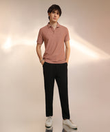 Men's Coral Orange Chevron Polo Tshirt