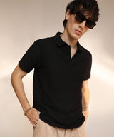 Men's Onyx Black Chevron Polo Tshirt