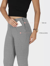 Women's Gray Sports Solid Pant