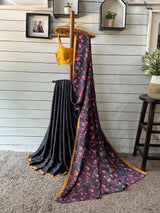 Women's Multicolor Modal Viscose Saree