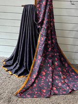 Women's Multicolor Modal Viscose Saree