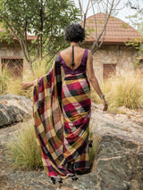 Women's Multicolor Slub Saree