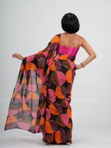 Women's Multicolor Cotton Saree