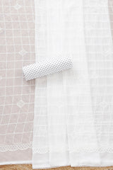 Women's Black Rayon Geometric Print Unstitch Dress Material With Sequins