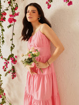 Women's A-Line Above Knee Cotton Dress