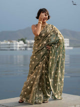 Women's Multicolor Tissue Silk Saree