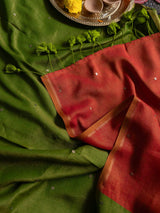 Women's Multicolor Acrylic Cotton Saree