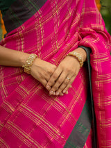 Women's Multicolor Cotton Acrylic Saree