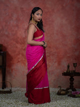 Women's Multicolor Silk Cotton Zari Saree