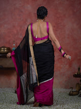 Women's Multicolor Silk Cotton Zari Saree