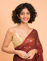 Women's Red Pure Cotton Saree