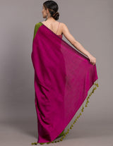 Women's Multicolor Cotton Blend Saree