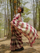 Women's Multicolor Slub Saree