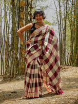 Women's Multicolor Slub Saree