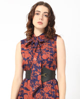 Women's Brown Casual Sleeveless Dress