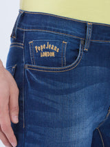 Mens Blue Casual Slim Fit Jeans