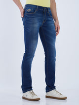 Mens Blue Casual Slim Fit Jeans