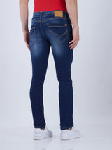 Mens Blue Casual Slim Fit Jeans