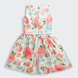 Girls Red Party Half Sleeves Dress