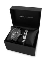 Men's Black Casual Round Analogue Watch-FCW17BM