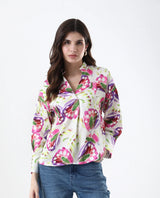 Women's Multicolor Casual Full Sleeves Top