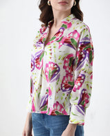 Women's Multicolor Casual Full Sleeves Top