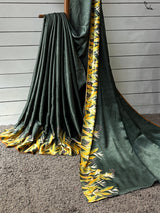 Women's Green Modal Viscose Saree