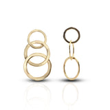 Women's Golden Chic Link Earrings