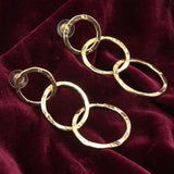 Women's Golden Chic Link Earrings