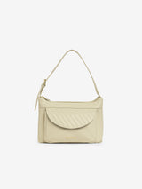 Women's Beige Faux Leather Hobo Bag 9L