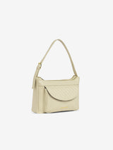 Women's Beige Faux Leather Hobo Bag 9L
