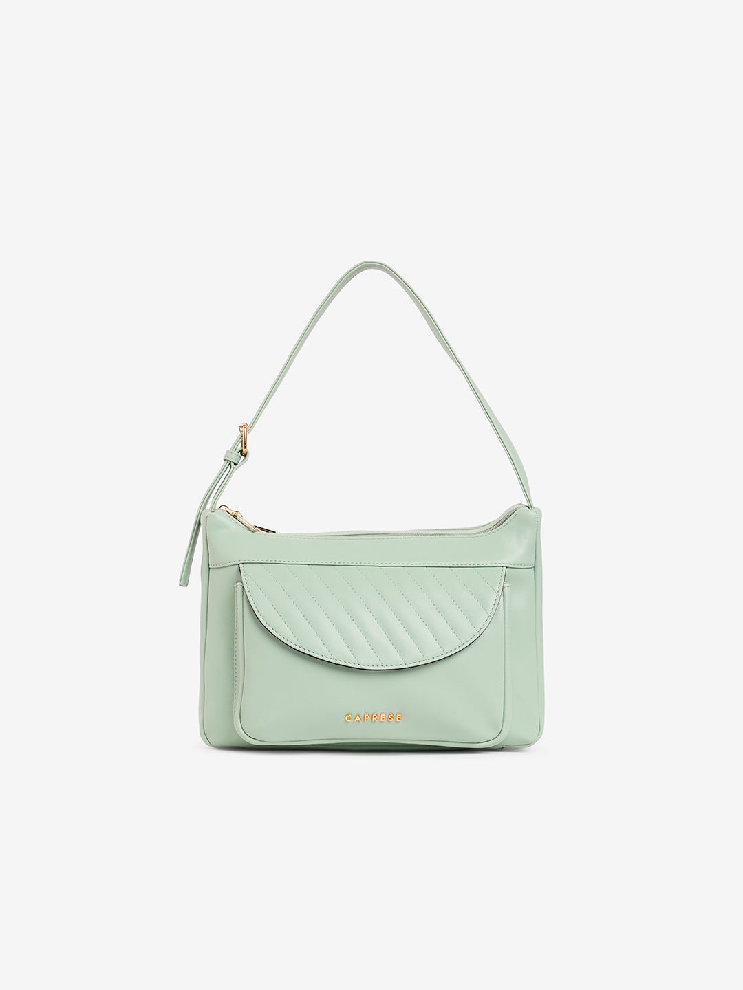 Women's Green Faux Leather Hobo Bag 9L