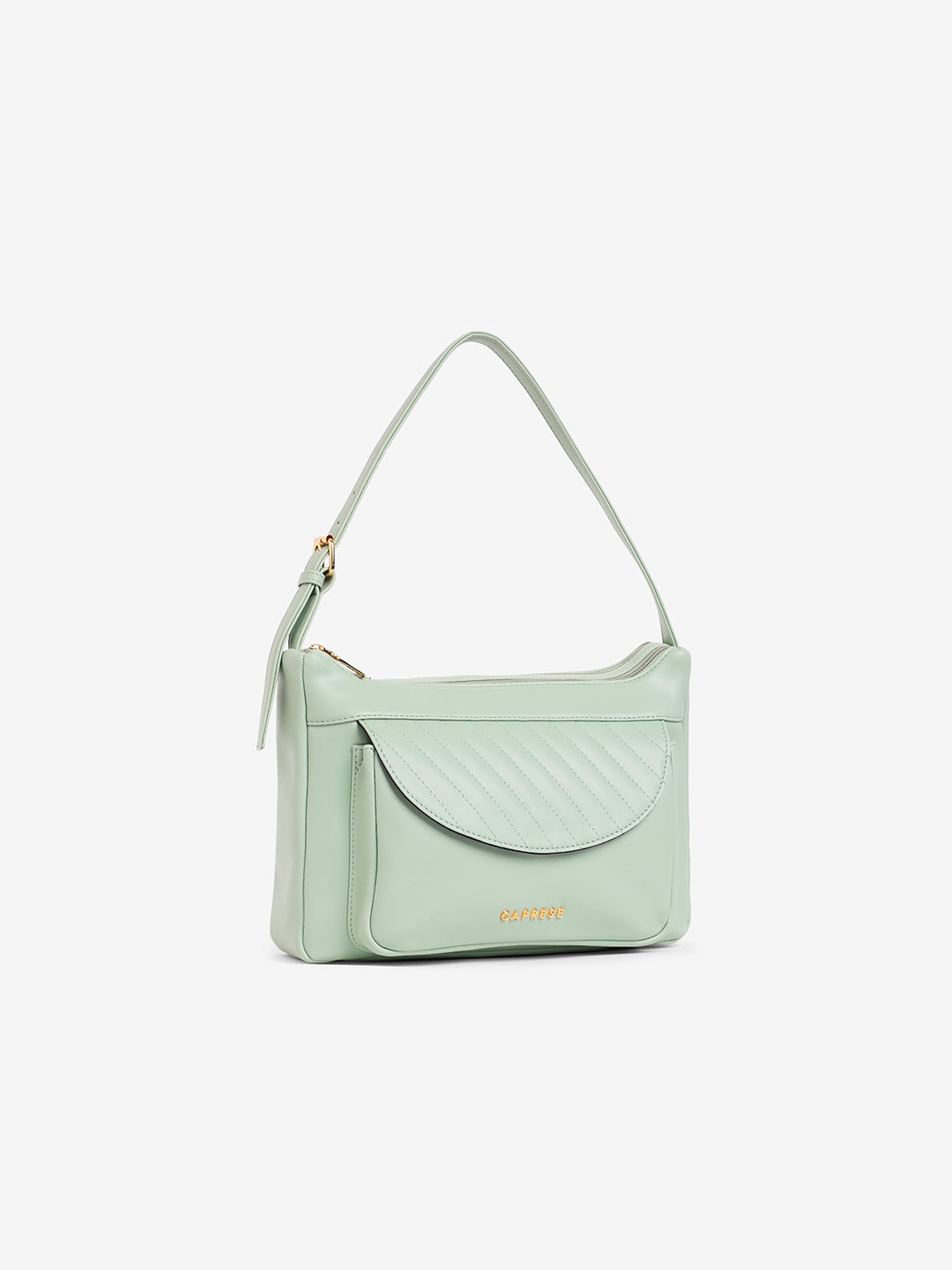 Women's Green Faux Leather Hobo Bag 9L