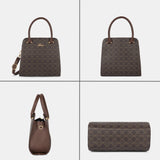 Women's Brown Casual Printed Satchel