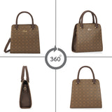 Women's Khaki Casual Printed Satchel