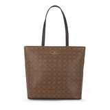 Women's Khaki Casual Printed Tote Bag